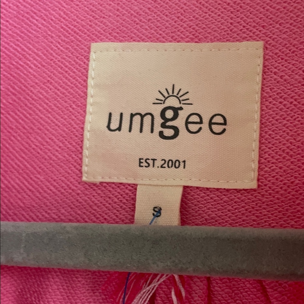 NWT Umgee Pink Preppy Collar Top S - Picture 2 of 5